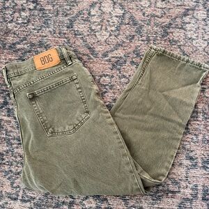 BDG Men's Green Straight Jeans